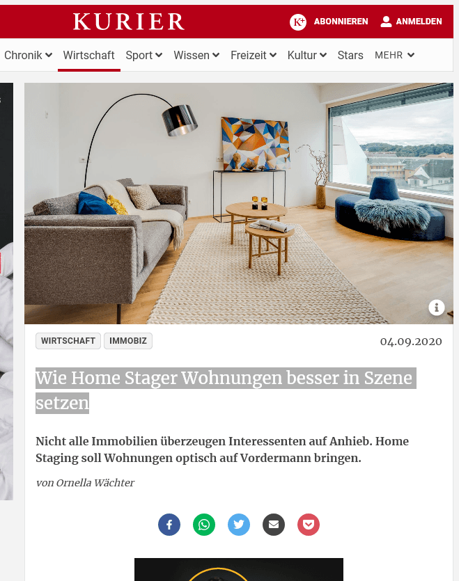 Wie Home Stager Wohnungen besser in Szene setzen