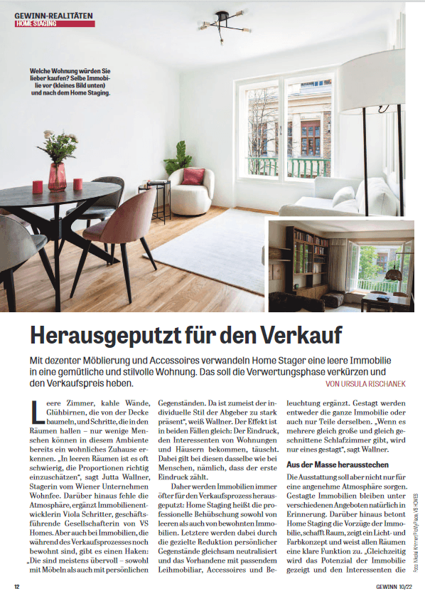 Herausgeputzt für den Verkauf