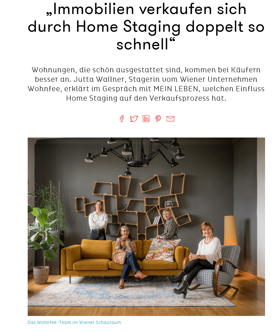 Immobilien verkaufen sich durch Home Staging doppelt so schnell