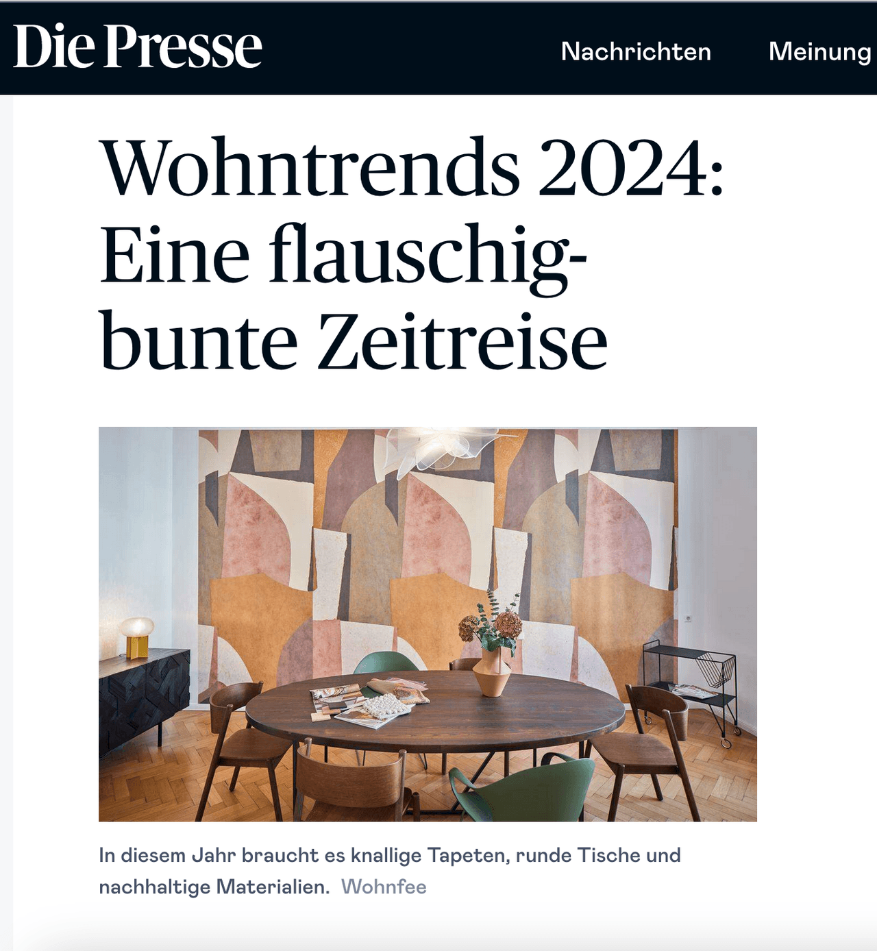 Wohntrends 2024: Eine flauschig bunte Zeitreise